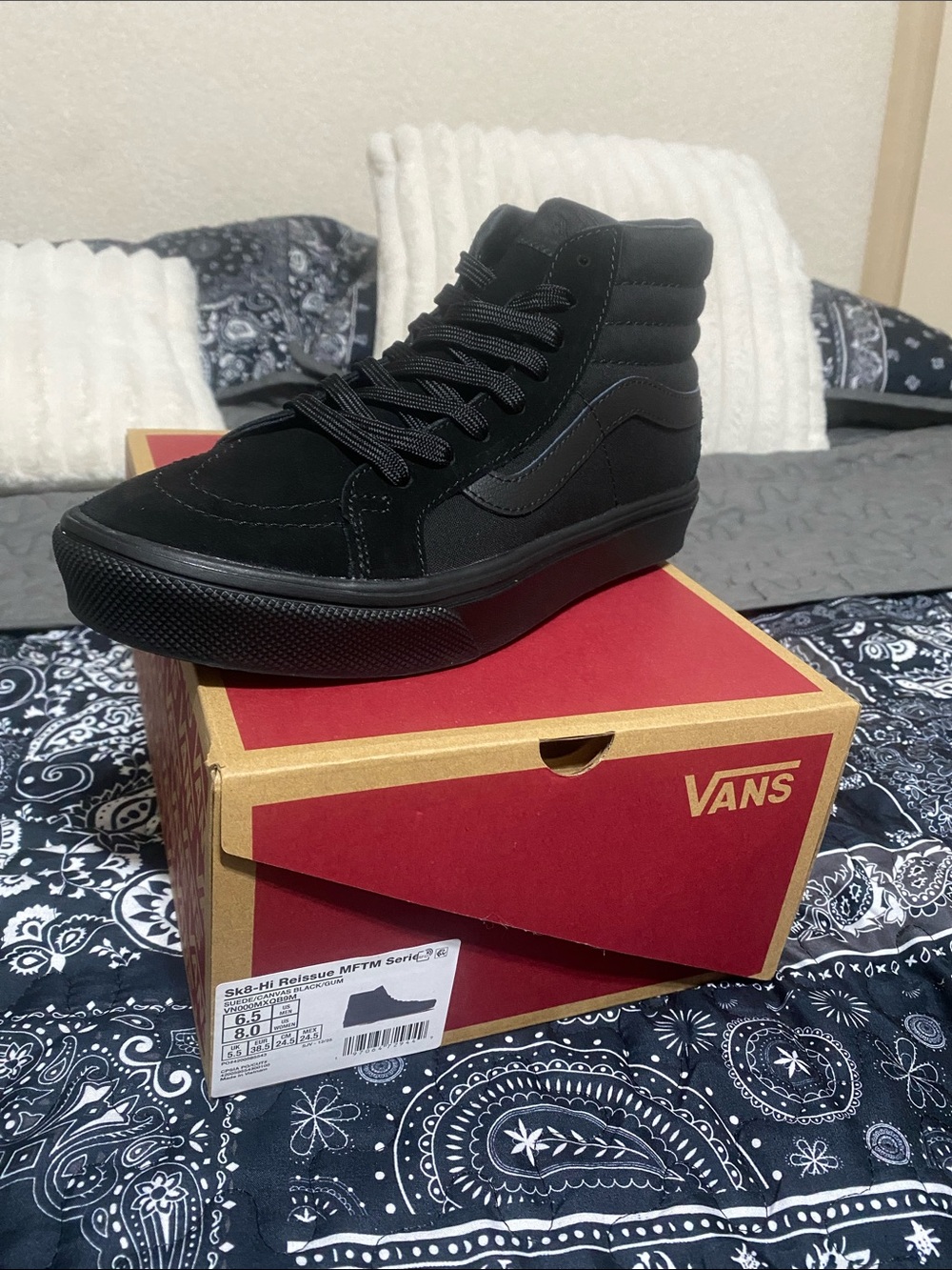 Vans Sk8-Hi Black High-Top Sneakers